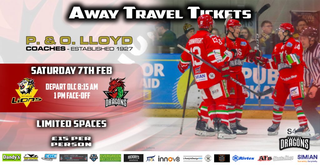 Away Travel, Lions V Dragons